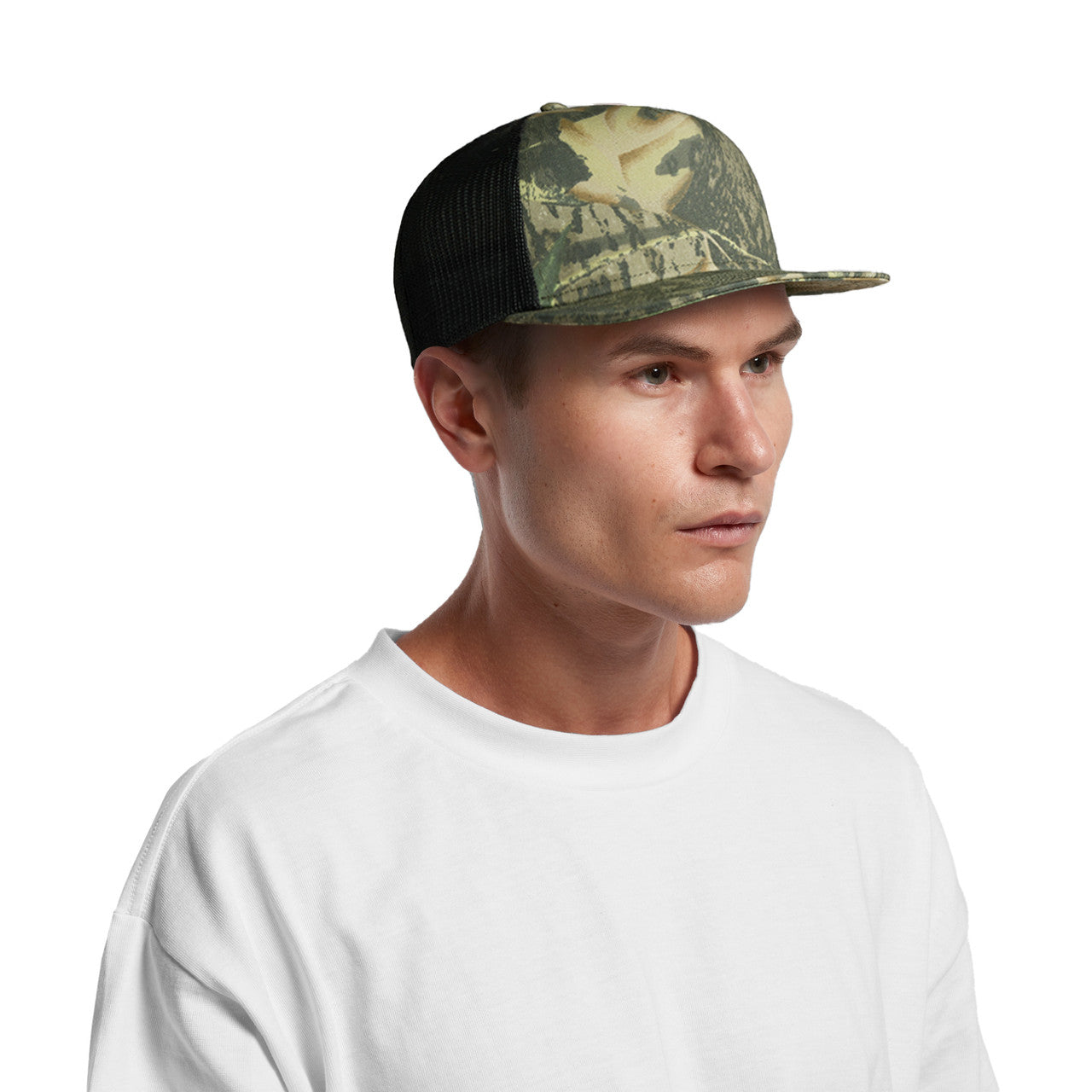 Stock Contrast Camo Trucker 1110C Front