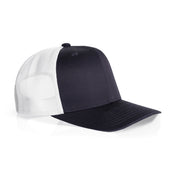 Mesh Contrast Trucker Cap 1191 Ink_blue_white - Side
