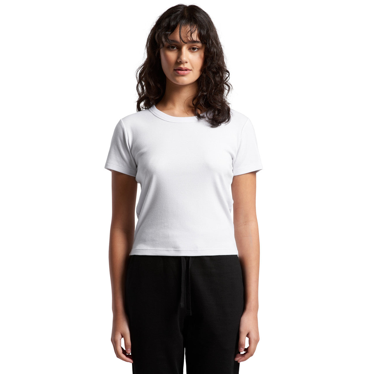 Women's Organic Rib Baby Tee 4074 Front