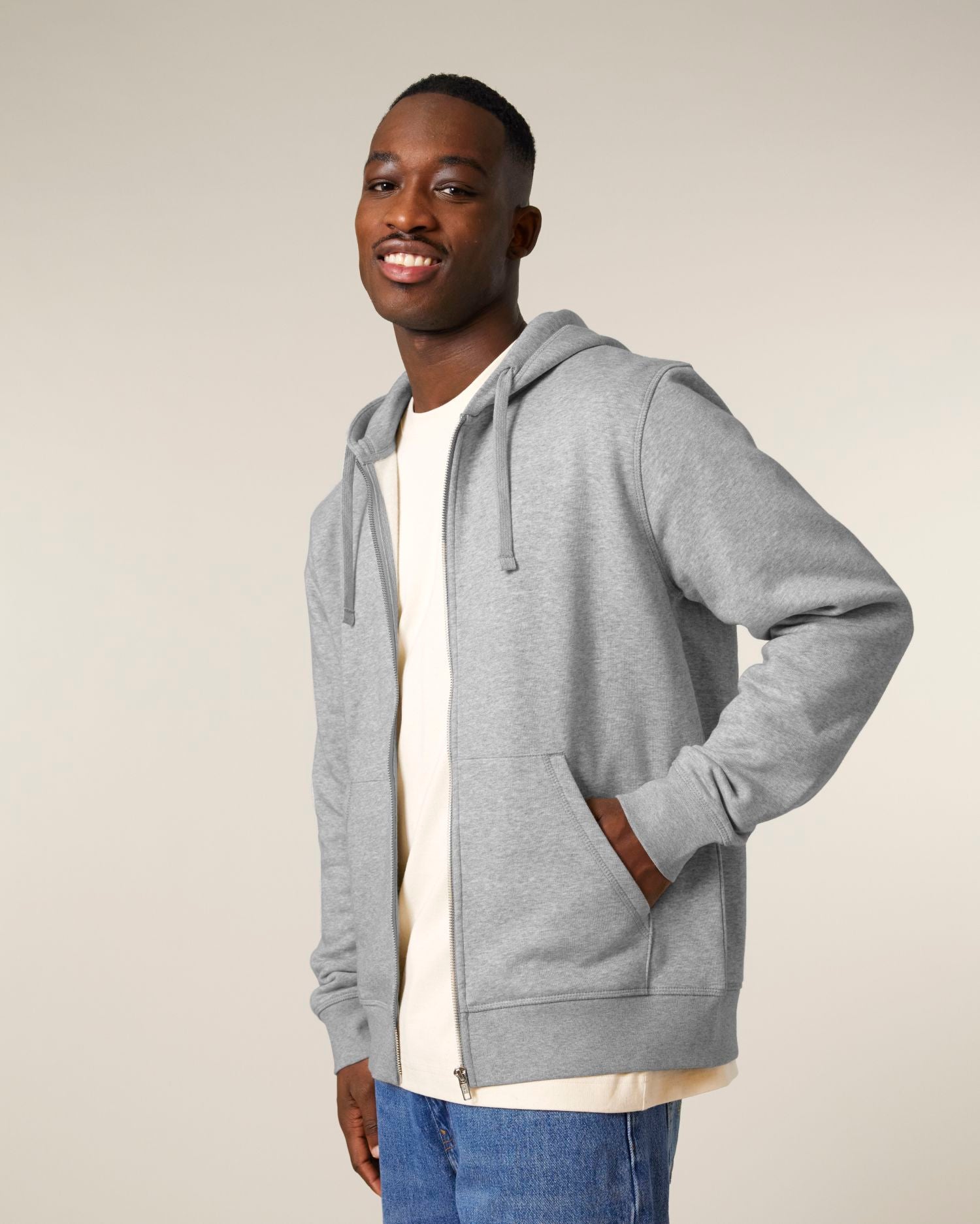 Midweight Organic Zip-Up Hoodie | Mixer SASU011