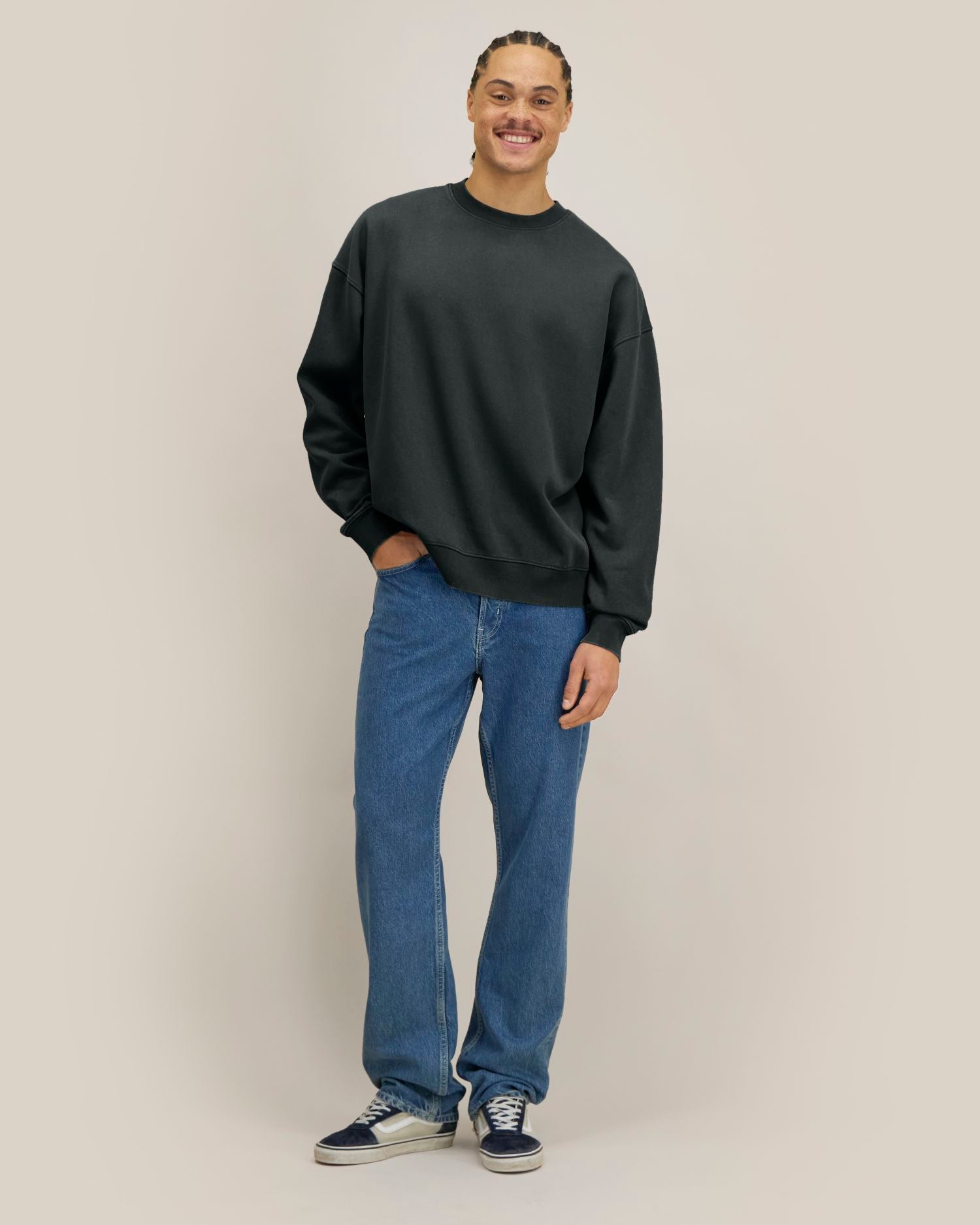 Garment-Dyed Crewneck Sweatshirt | Easer Vintage SASU043