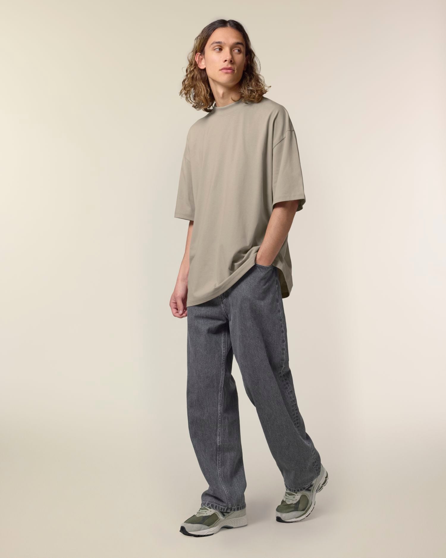 Oversized Mockneck Organic T-Shirt | Blaster 2.0 SATU020