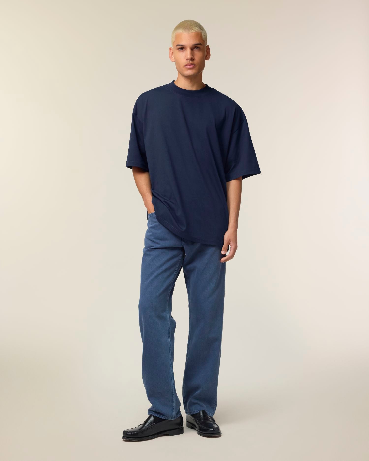 Oversized Mockneck Organic T-Shirt | Blaster 2.0 SATU020