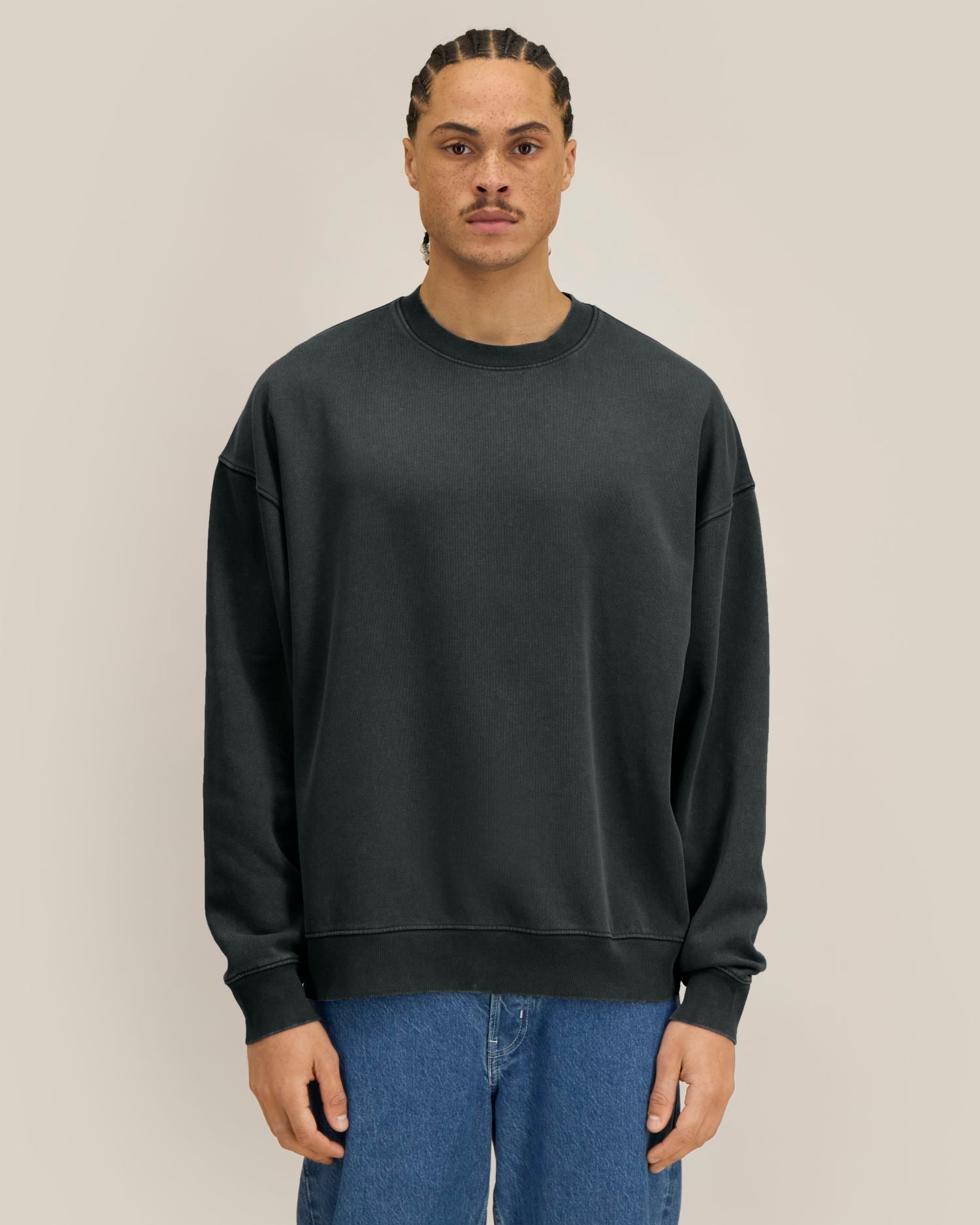 Garment-Dyed Crewneck Sweatshirt | Easer Vintage SASU043