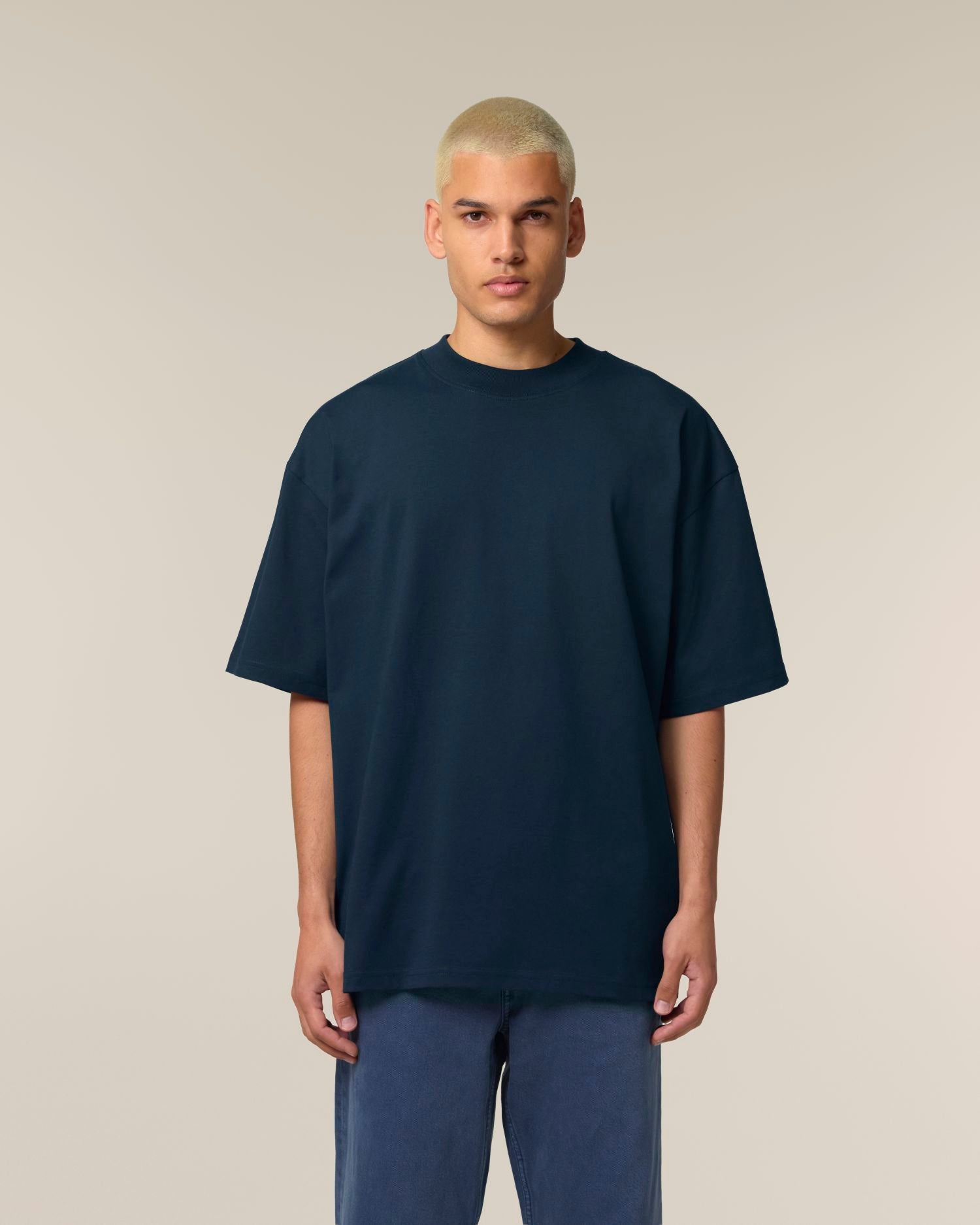 Oversized Mockneck Organic T-Shirt | Blaster 2.0 SATU020