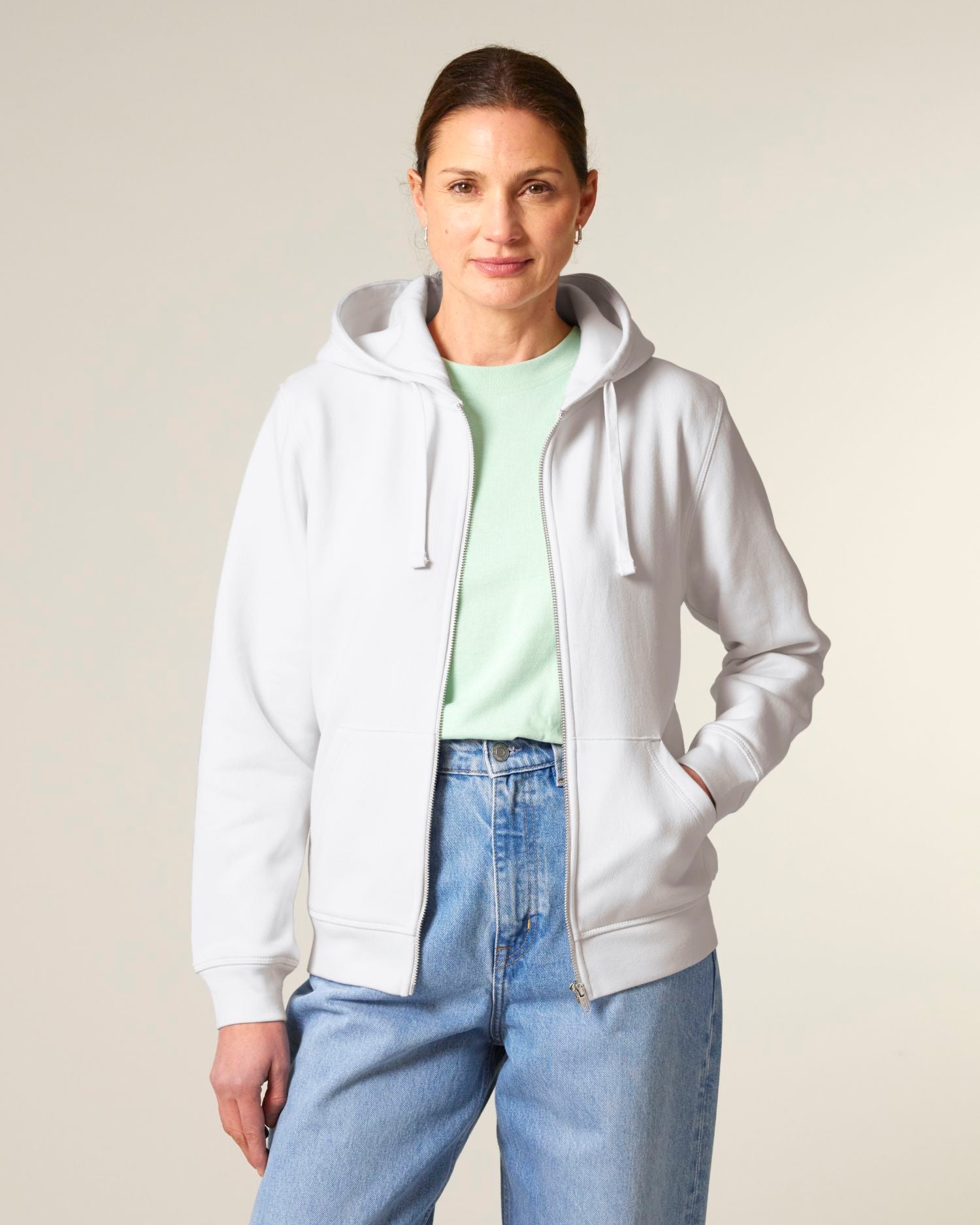 Midweight Organic Zip-Up Hoodie | Mixer SASU011