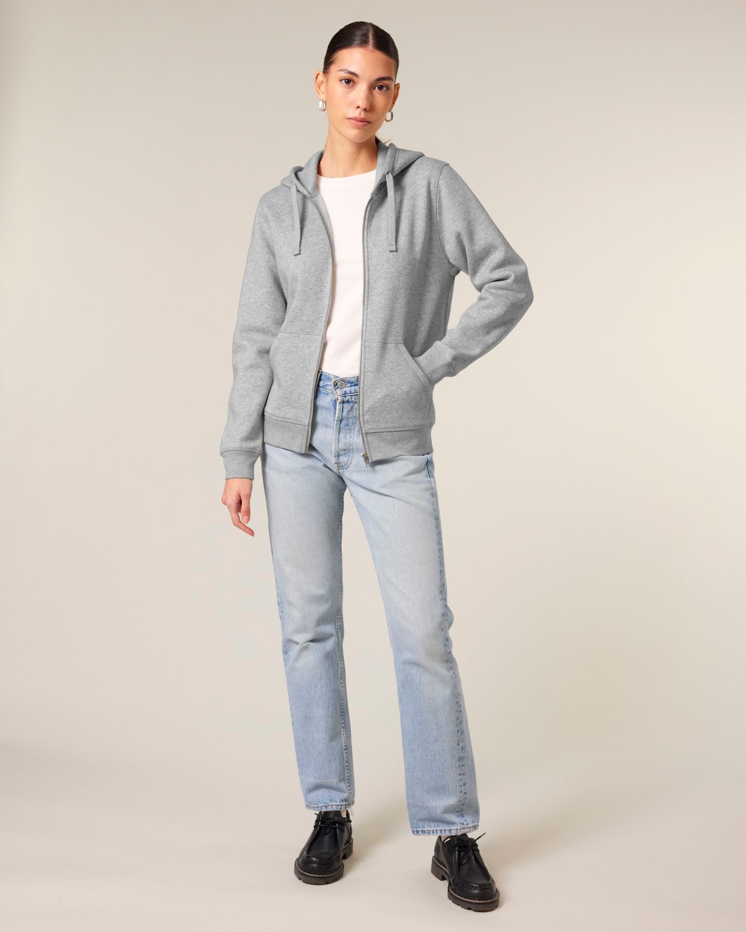 Midweight Organic Zip-Up Hoodie | Mixer SASU011