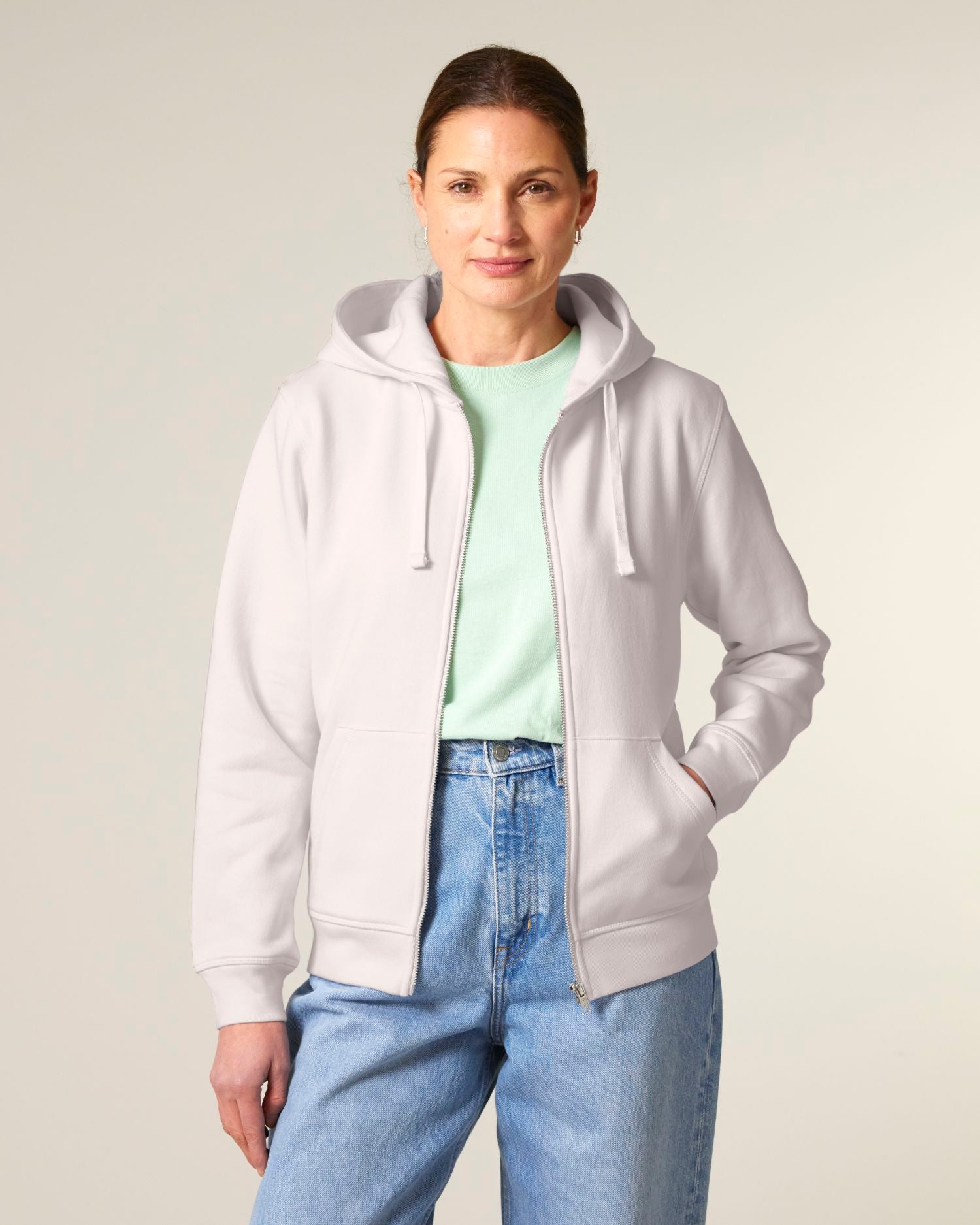 Midweight Organic Zip-Up Hoodie | Mixer SASU011