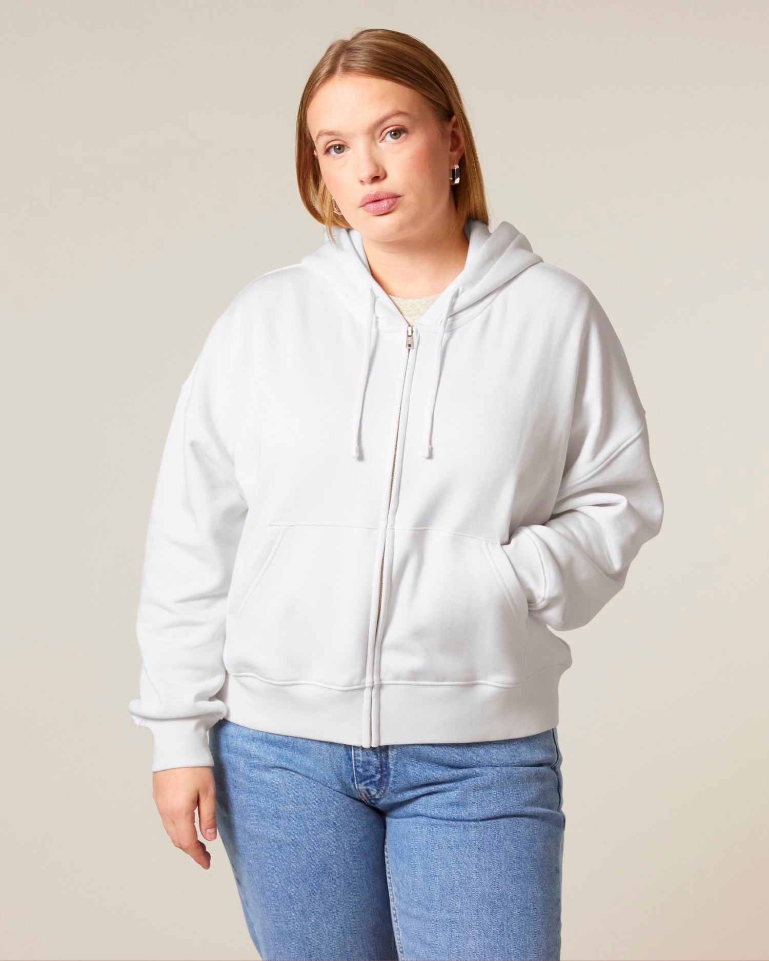 Women's Organic Zip-Up Hoodie | Stella Ida SASW037