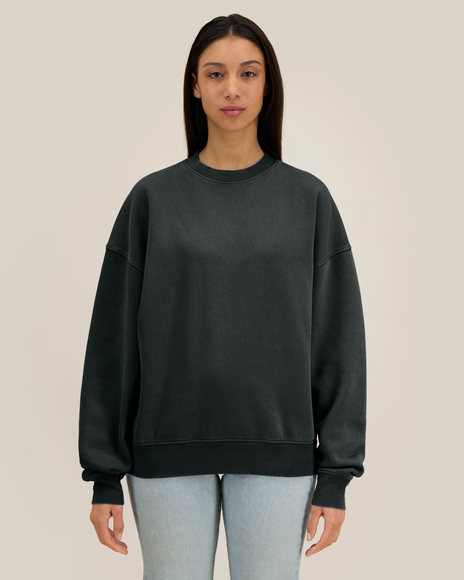 Garment-Dyed Crewneck Sweatshirt | Easer Vintage SASU043