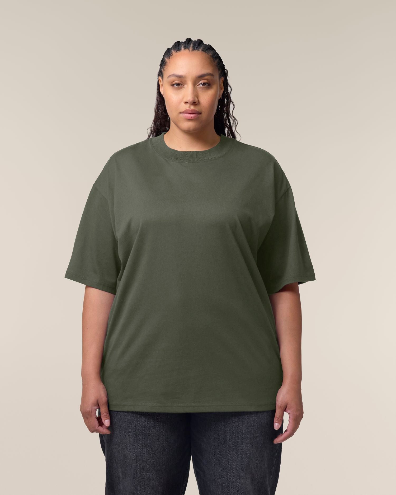 Oversized Mockneck Organic T-Shirt | Blaster 2.0 SATU020