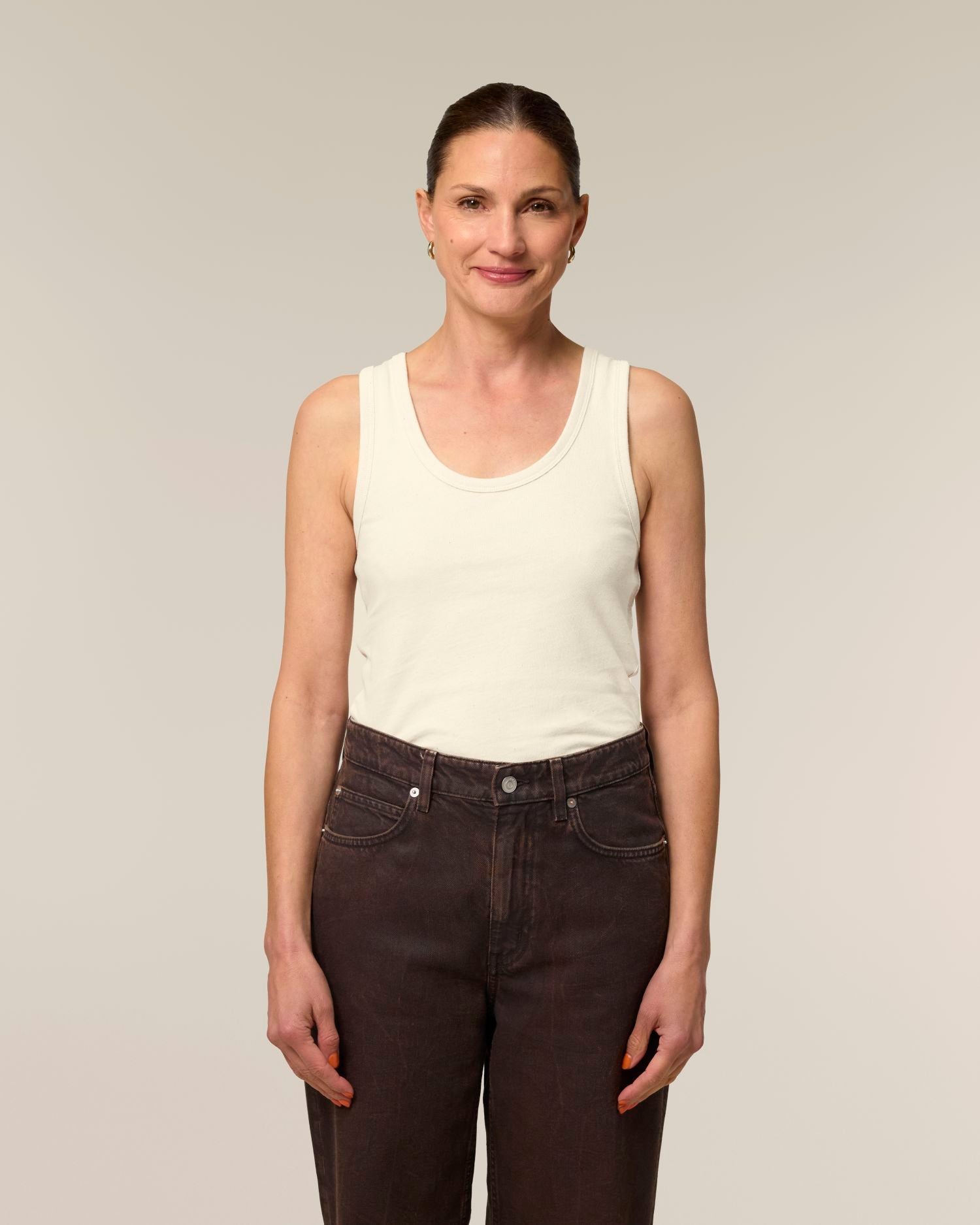 Women's Fitted Organic Tank Top | Stella Ava SATW033